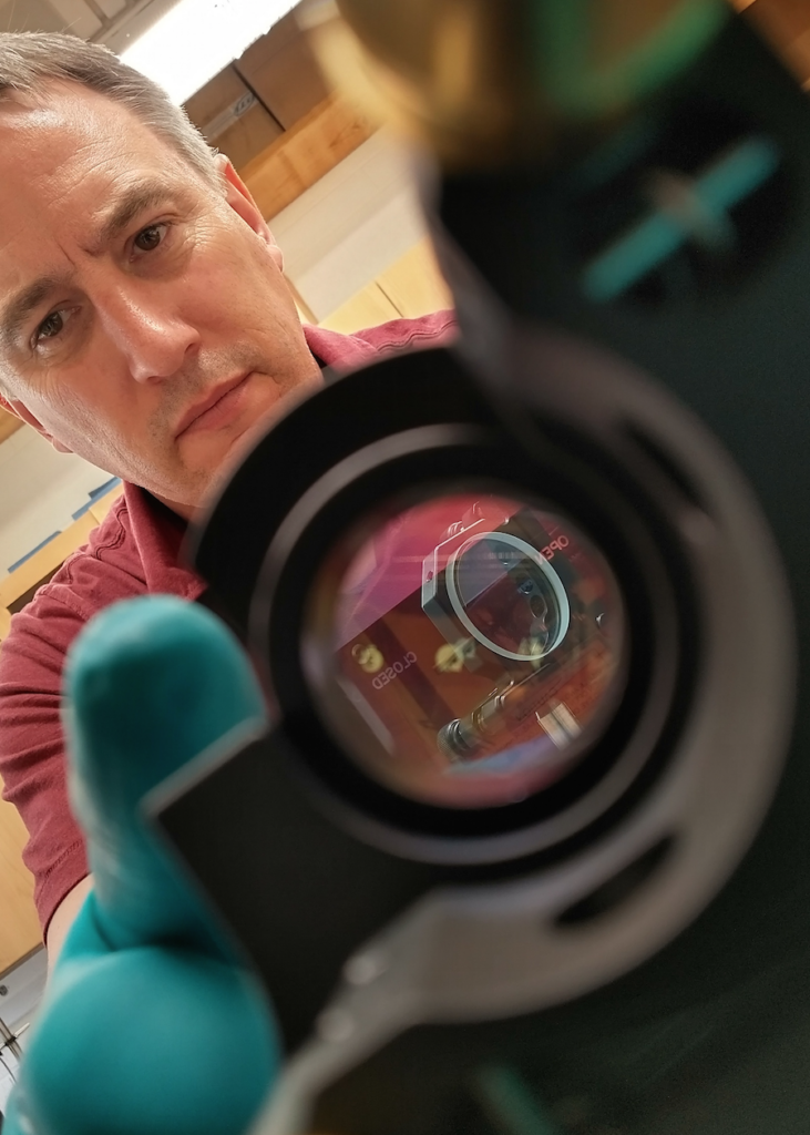 Gillis-Davis, a WashU faculty fellow, working on a NASA instrument to help with a moon mission