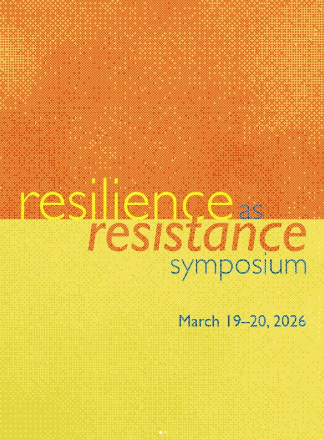 Resilience as Resistance promotional graphic